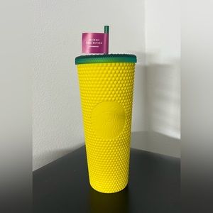 W.T.T Starbucks studded pineapple Hawaii tumbler
